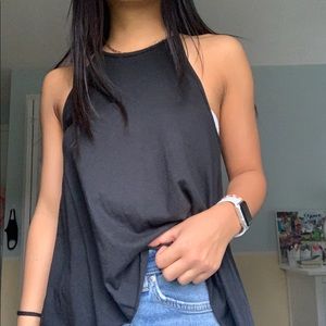 black flowy tank top